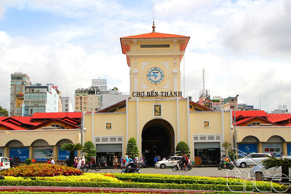 Ben Thanh Market entrance - Iconic but crowded tourist spot in Ho Chi Minh City