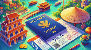 A traveler filling out the Vietnam visa application form, a simple process to obtain your tourist visa. Visa vietnam, exemption, free visa, evisa